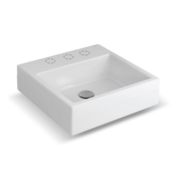 BACHA CUADRADA BLANCO - DECA APOYO.
